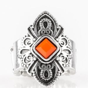 Orange Paparazzi Stretch Ring